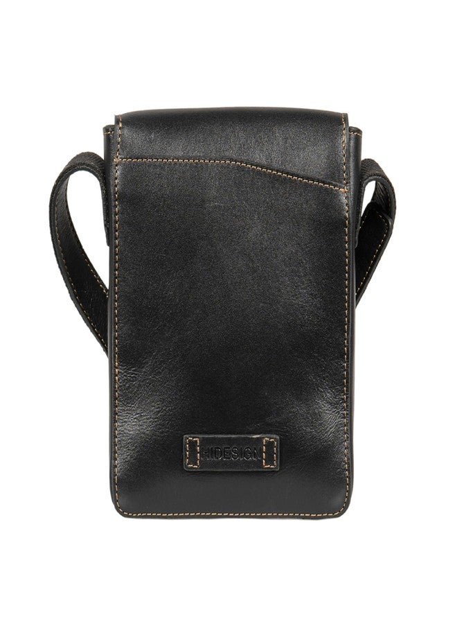 هاي ديزاين حقيبة كروسبودي رجالية سوداء من الجلد الطبيعي من هايدساين تاور 02 - Image 2